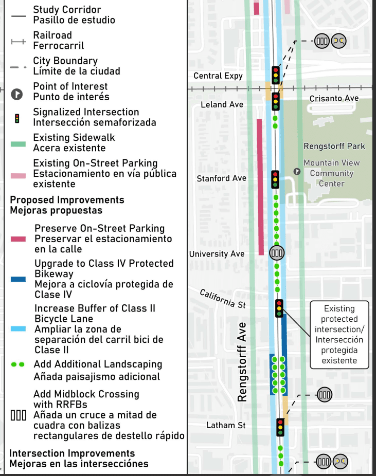 Image of the planned design showing very little protection