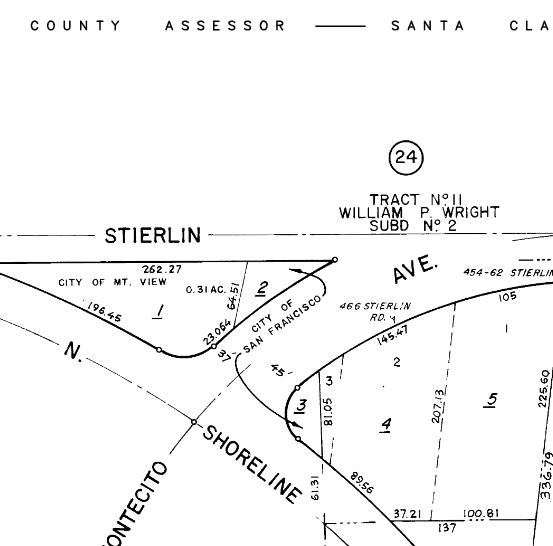 Assessor's map of parcel 153-25-002